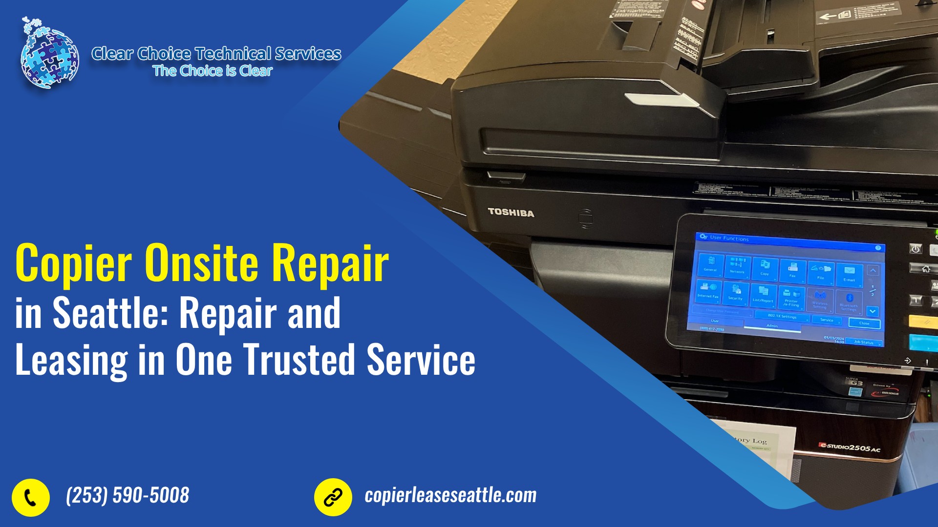 Read more about the article Copier Onsite Repair in Seattle: Repair and Leasing in One Trusted Service